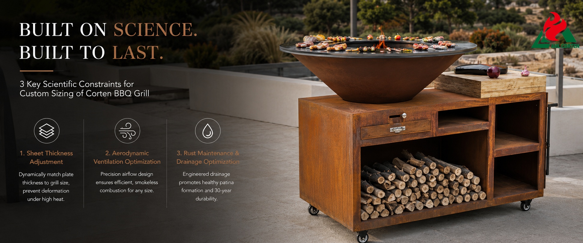 3 Key Scientific Constraints for Custom Sizing of Corten BBQ Grill